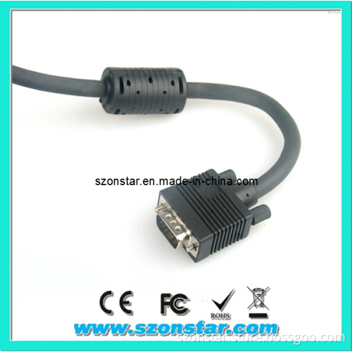 High Quality 15pin Male to Male VGA Cable
